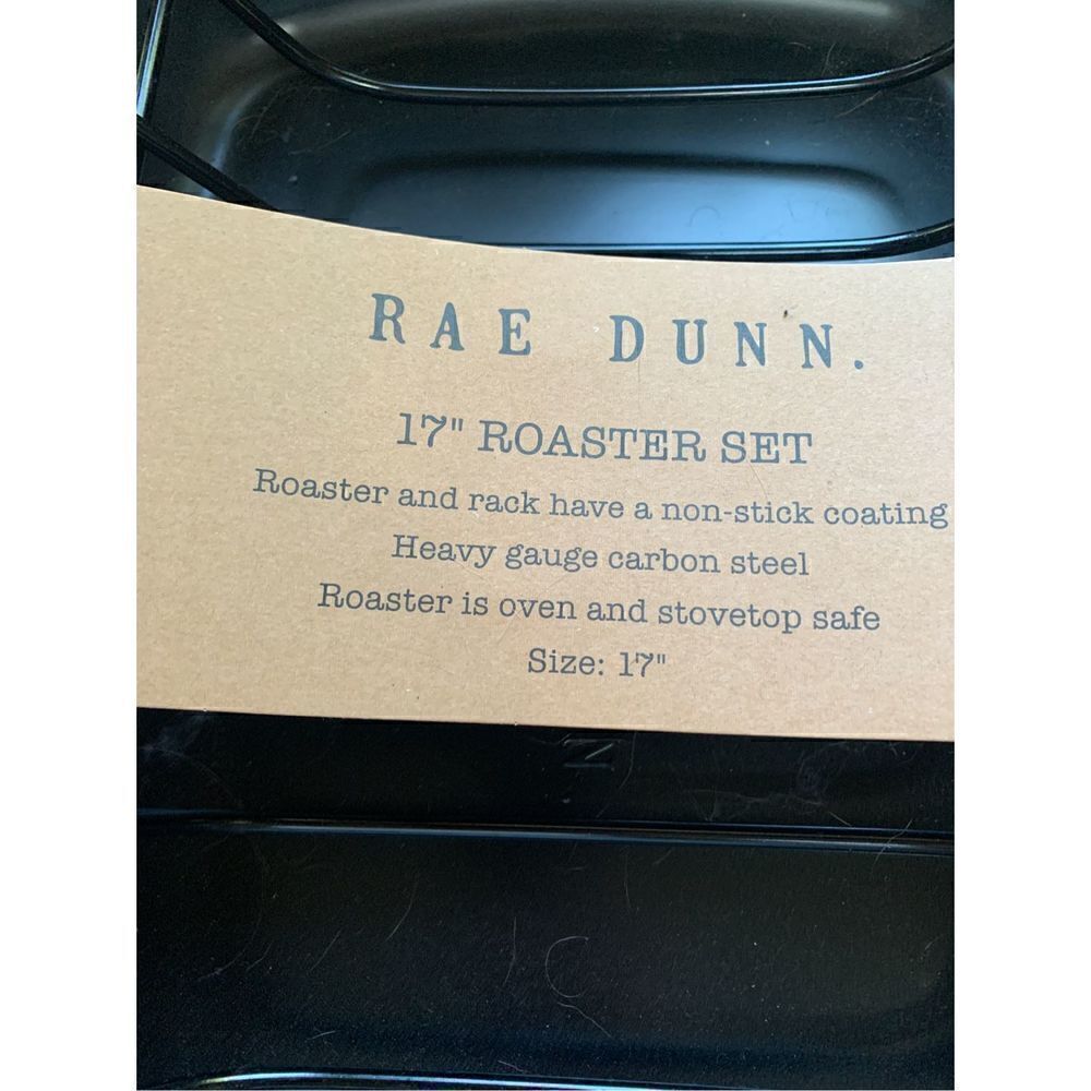 Rae Dunn Non-stick Roaster Set 17” Roast - Picture 2 of 4